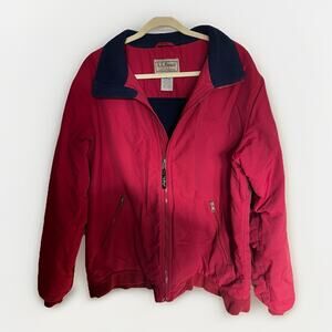 L.L. Bean Men's Large and Tall LT Bundle 2 Jackets Windbreaker Fleece Lined Rain